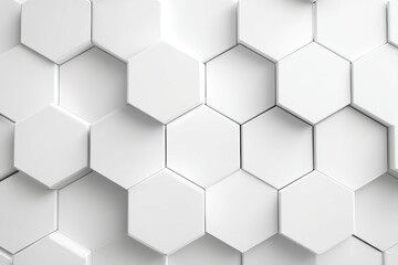 Fototapeta premium Modern hexagonal pattern with soft lighting