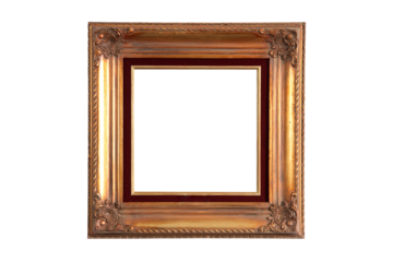 sophisticated and antique picture frames on a neutral background