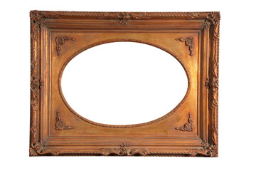 sophisticated and antique picture frames on a neutral background
