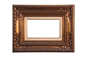 sophisticated and antique picture frames on a neutral background