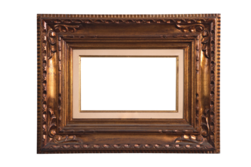 sophisticated and antique picture frames on a neutral background