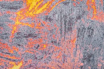 Multicolored abstract pattern color old surface metal texture steel colored background colorful iron