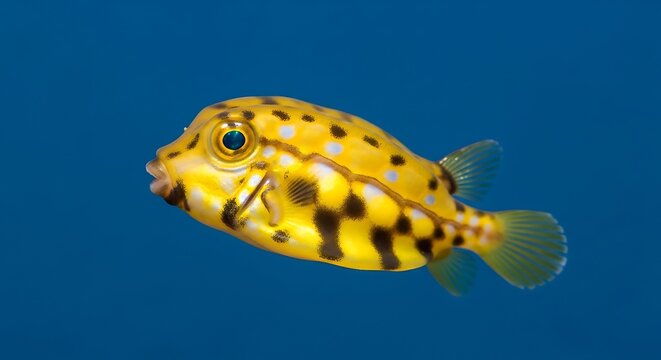 Yellow Spotted Pufferfish.