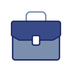 Blue briefcase icon
