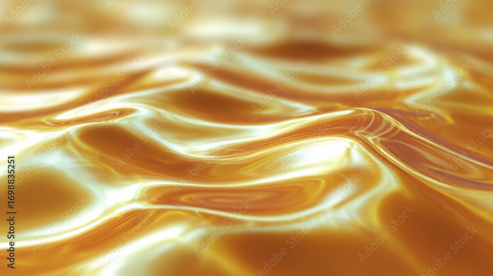 Aufkleber the image is of a wave with a golden color. the wave is very smooth and has a shiny appearance