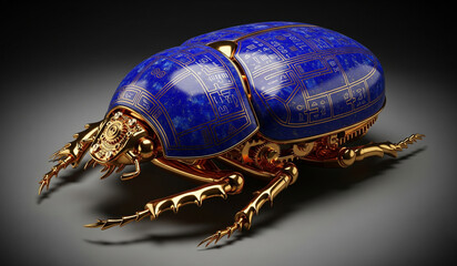 Jewelry Entomology: The Lapis Lazuli Scarab Concept.