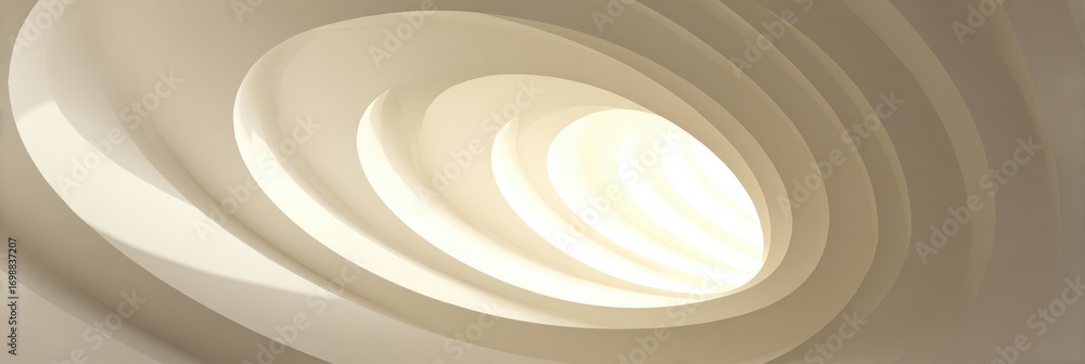 Poster swirling patterns of light and shadow create a captivating visual effect in an abstract setting duri