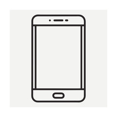 Mobile phone outline