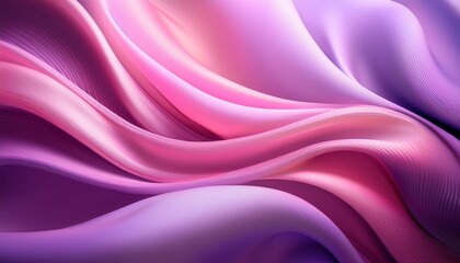 Obraz premium abstract wave background with soft flowing silky texture in pink and purple hues