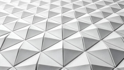 Abstract white paper background with folded squares texture stock, abstract geometric background vector