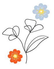 floral background with flowers