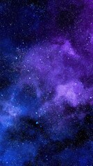 Fototapeta premium Vibrant purple and blue nebula filled with countless twinkling stars, creating a breathtaking and expansive view of the deep cosmos