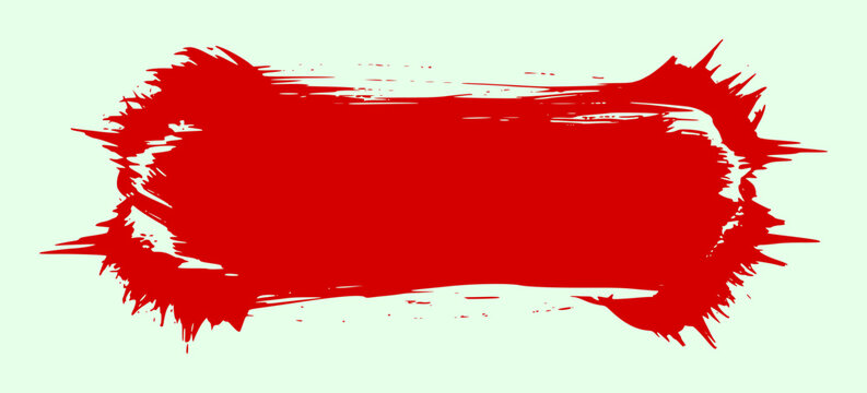banner with a brush stroke theme vector design
