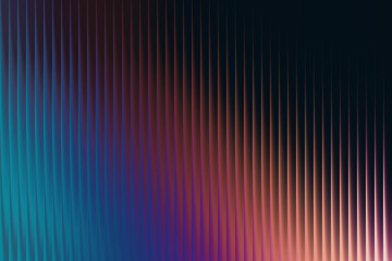 Dark abstract background with vertical pleats and a warm gradient of teal, orange, and red light