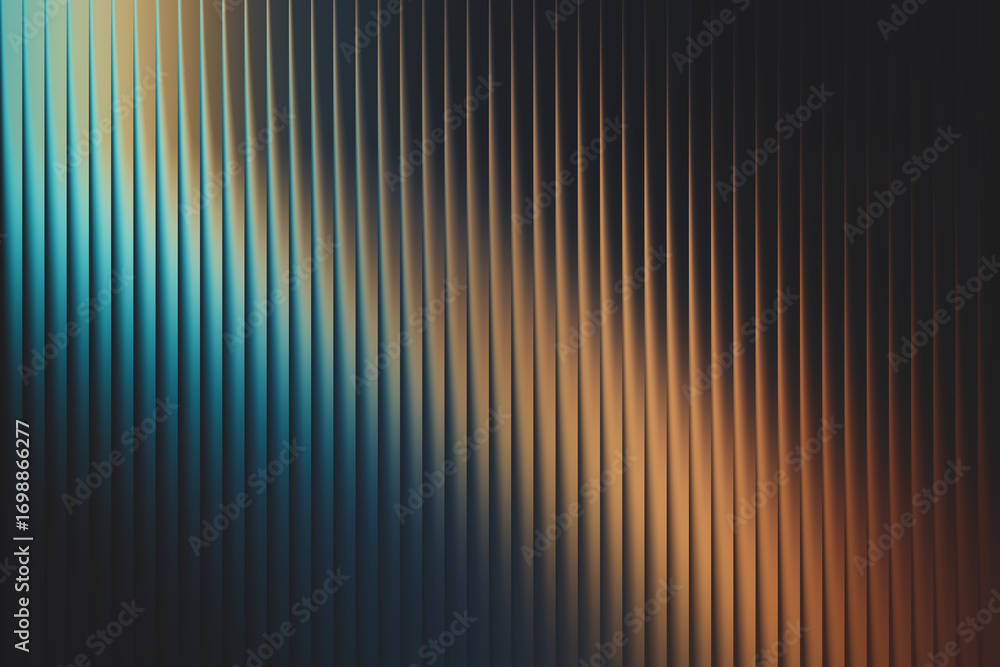Poster dark abstract background with a diagonal pattern of vertical lines and a subtle gradient of blue and