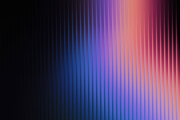 Abstract background with vertical metallic lines and a colorful gradient of purple, blue, and pink light reflections, creating a vibrant effect