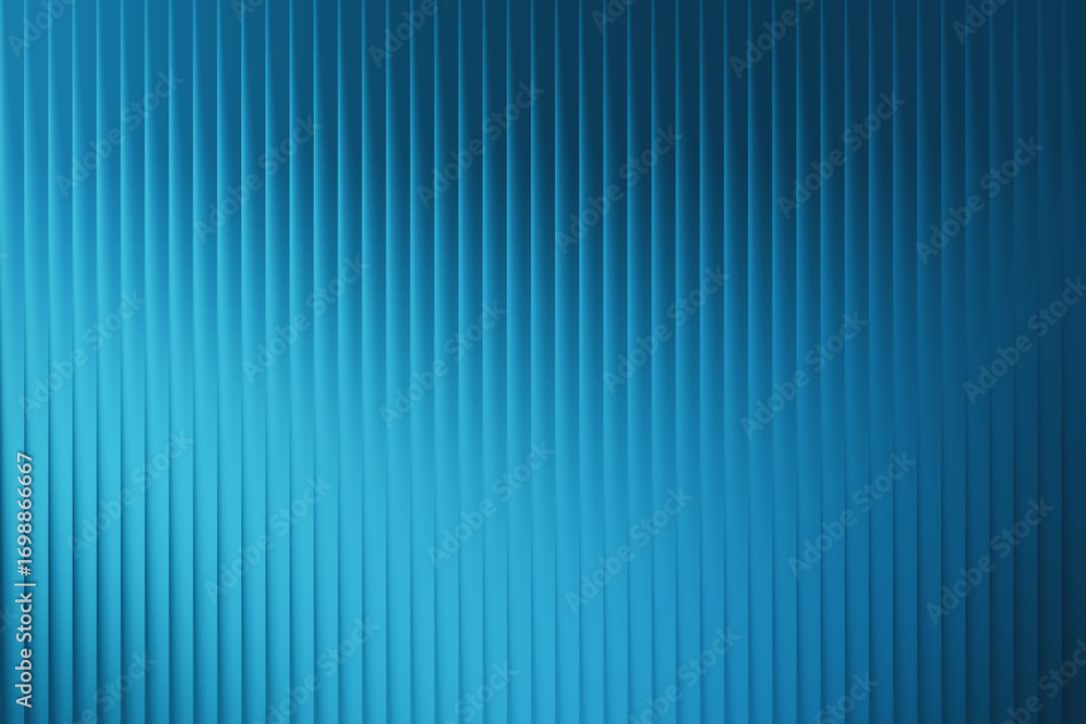 Poster abstract blue vertical ribbed background with gradient and subtle light effect
