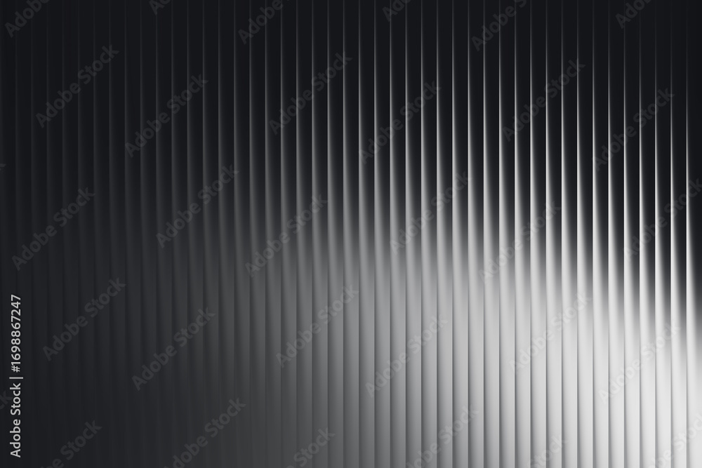 Aufkleber monochromatic abstract background with vertical lines and subtle light reflections