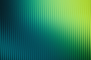 Abstract background with vertical ribbed texture in gradient shades of green and yellow, creating a vibrant and modern visual effect