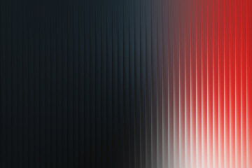 Dynamic abstract background with vertical ribbed texture transitioning from dark charcoal to a vibrant red, creating a bold and striking contrast