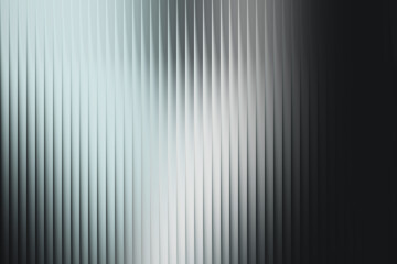 Obraz premium Dark abstract background with vertical ribbed metallic texture and subtle cool light reflections
