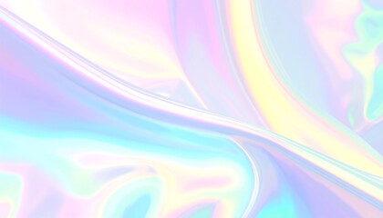 Obraz premium Pastel iridescent flowing fabric