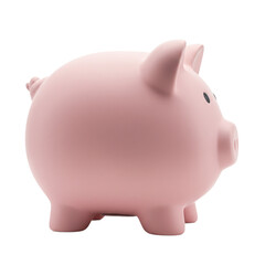 Cute pink piggy bank designed for saving money and encouraging savings habits