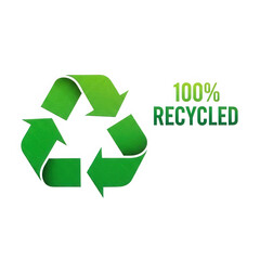 Obraz premium Vibrant stylized graphic featuring universa logo and 100% recycled text isolated on transparent baground 