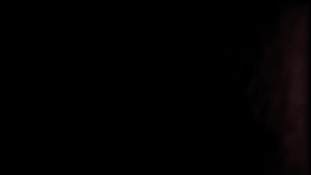 Red smoke animation black background 