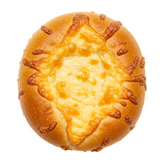 Stuffed bread filled with cheese, delivering a delightful savory snack