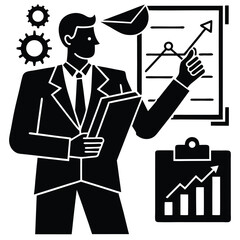 business plan vector art