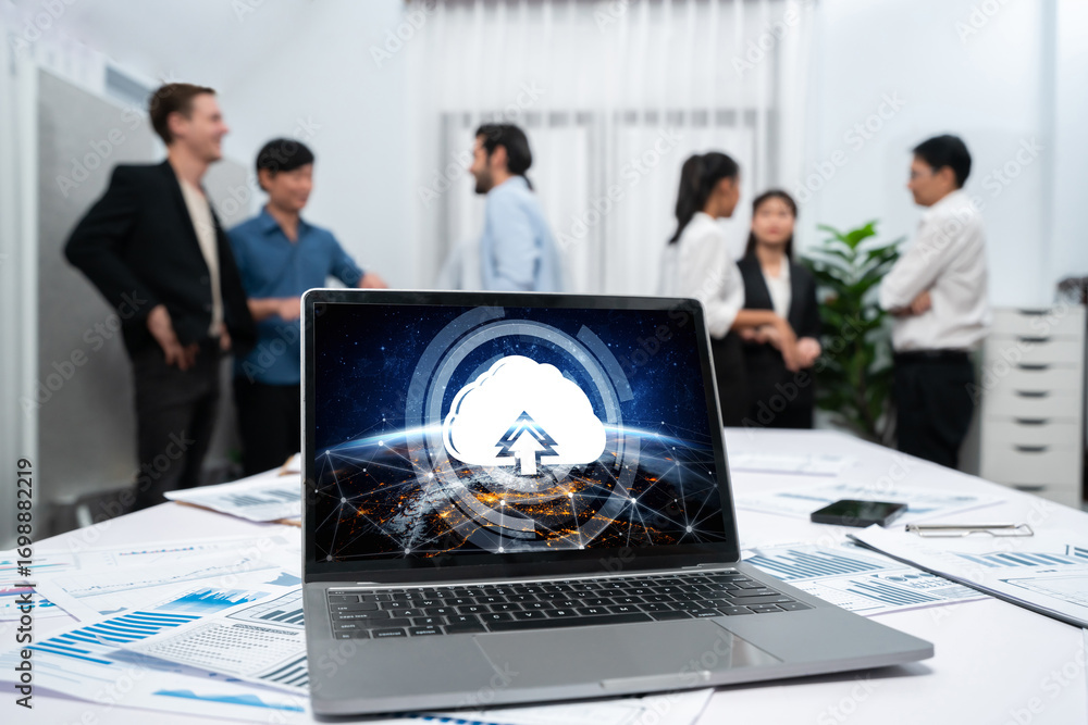 Aufkleber cloud computing software for brisk remote work and personal data storage