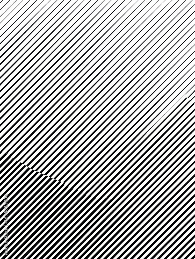 Poster dynamic black and white diagonal lines create an abstract pattern with varying thickness and depth u