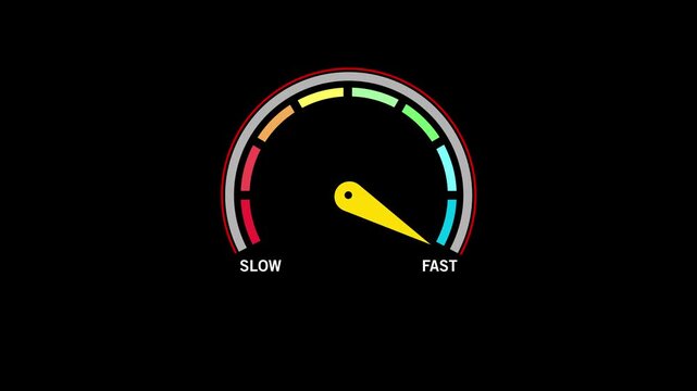 Speed Gauge Motion Animation | RPM & Speed Effect. Animated Speedometer | Vehicle Dashboard Motion Graphic. Realistic speed meter animation concept for car videos, racing intros, vehicle dashboards,