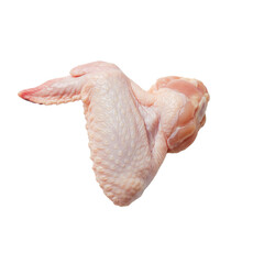 Fresh raw chicken wings ready for preparation in a poultry shop or butcher