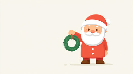 Santa Hanging Wreath 