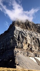 rockface in the alps