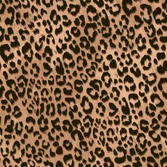 Leopard Animal Print texture seamless pattern all over print © Marta