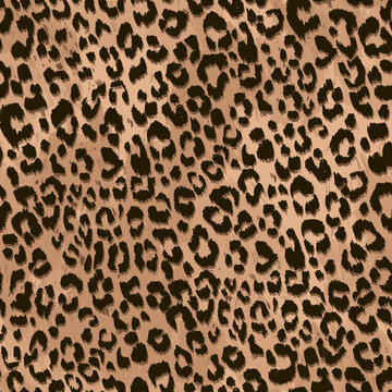 Leopard Animal Print texture seamless pattern all over print