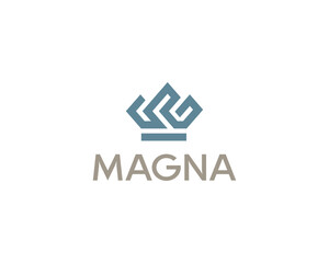 Abstract crown logo icon  design template. Royal, king linear sign emblem. Premium boutique, salon, spa symbol logotype.