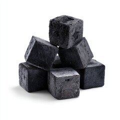 Dark gray cubes stacked