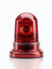 Red flashing emergency light