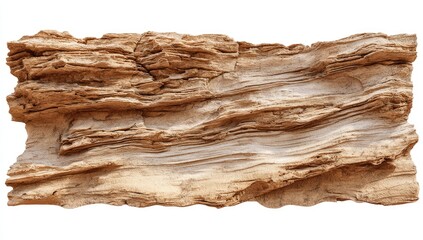 A large, flat, light brown rock slab.  Layered texture