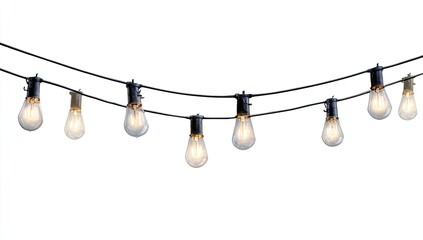 String lights with Edison bulbs