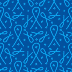 Breast cancer month seamless pink ribbon day mammogram pattern for medical accessories and medicine textiles