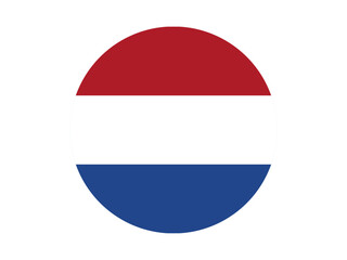 Netherlands flag in circle