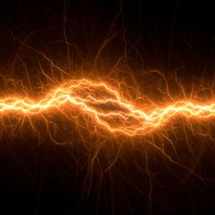 Abstract image of orange electrical energy