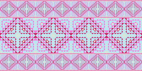 Seamless geometric pattern design for wallpaper textile and fabric decoration