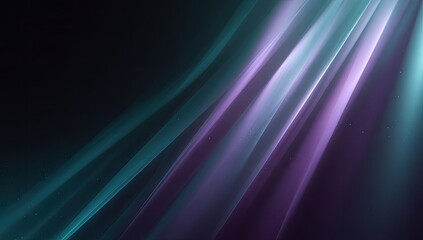Fototapeta premium Abstract, diagonal light rays, teal and purple hues