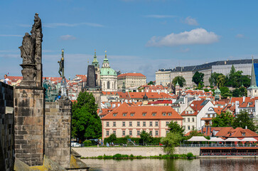 Obraz premium prague castle and charles bridge